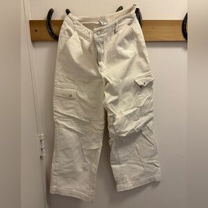 Princess Polly White Cargo Pants
